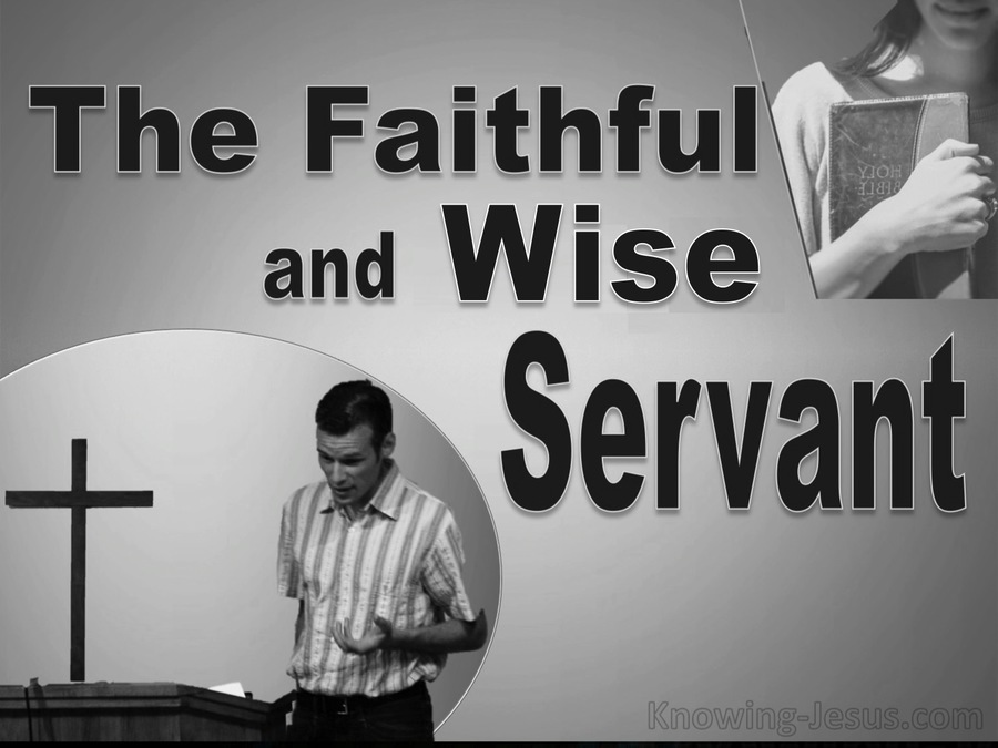 Matthew 24:46 The Faithful and Wise Servant (devotional)10-13 (gray)
